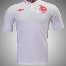 2012 England Home White Retro Soccer Jersey