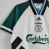 1993/95 LFC Away White Green Retro Soccer Jersey