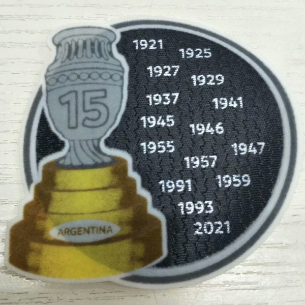 COPA AMERICA  15 Cup Patch Argentina Jersey 新的15字杯美洲杯阿根廷用