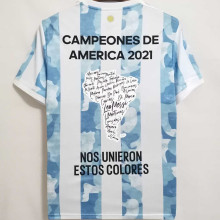 2021 Argentina Copa América Championship Edition 1:1 Fans Jersey 球迷版有胸前15星小字