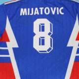 1990 Yugoslavia Home Blue Red Retro Soccer Jersey