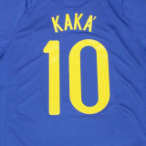 2010 Brazil Away Blue Retro Soccer Jersey