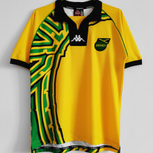 1998 JAMAICA  Home Yellow Retro Soccer Jersey