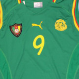 2002 Cameroun Home Green Retro Soccer Jersey