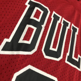 JORDAN # 23 Bulls Red Mitchell Ness Retro Jerseys
