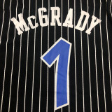 McGRADY # 1 MAGIC Black Mitchell Ness Retro Jerseys