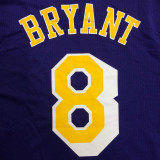 BRYANT # 8 Lakers Purple Mitchell Ness Retro Jerseys