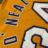 O'Neal # 34 Lakers Yellow Mitchell Ness Retro Jerseys