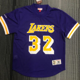 JOHNSON # 32 Lakers Purple Mitchell Ness Retro Jerseys