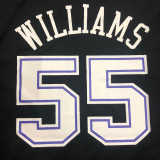 WILLIAMS # 55 KINGS Black Mitchell Ness Retro Jerseys