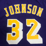 JOHNSON # 32 Lakers Purple Mitchell Ness Retro Jerseys