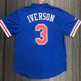 IVERSON # 3 76ers Blue Mitchell Ness Retro Jerseys