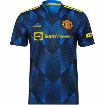 2021/22 M Utd 1:1 Quality Third Dark Blue Fans Soccer Jersey