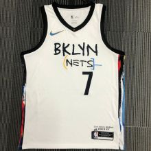 2021 Nets DURANT #7 City Edition White NBA Jerseys Hot Pressed