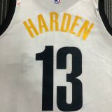 2021 Nets HARDEN #13 City Edition White NBA Jerseys Hot Pressed