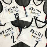 2021 Nets DURANT #7 City Edition White NBA Jerseys Hot Pressed