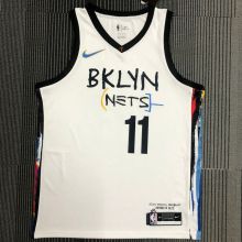 2021 Nets IRVING #11 City Edition White NBA Jerseys Hot Pressed