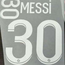 2021/22 MESSI #30 PSG Home French League Fonts(Have ooredoo)主场联赛字体有号下广告条