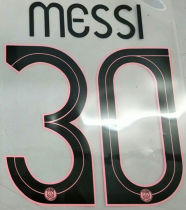 2021/22 MESSI #30 PSG Away UCL Verseion Fonts 客场欧冠字体