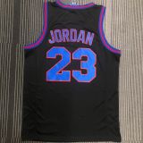 JORDAN # 23 Tune Squad Concept Black NBA Jerseys Hot Pressed