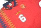 1994 Spain Home Red Retro Soccer Jersey