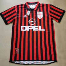 1999/2000 AC Milan Home Retro Soccer Jersey