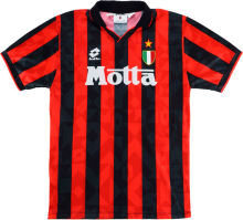 1993-94 AC Milan Home Retro Soccer Jersey
