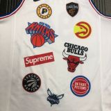 Supreme X Nike NBA White Jerseys Hot Pressed