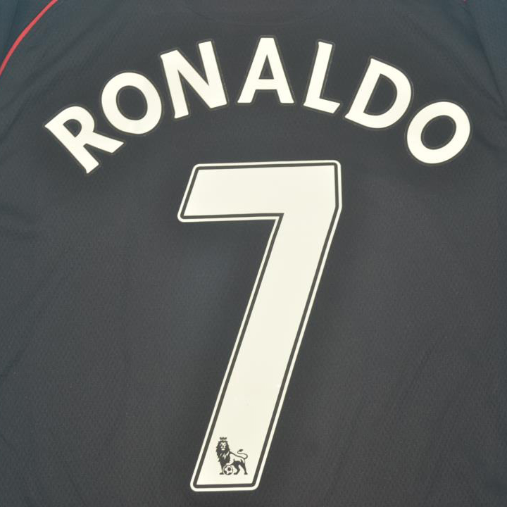 Manchester United 2007-2008 Away Black Retro Soccer Jersey Unboxing 