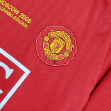 RONALDO #7 2007-08 M Utd Home Red Retro Jersey UCL Version胸前绣欧冠决赛字欧冠字体有球 ★★