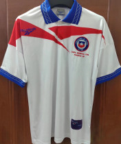 1998 Chile Away White Retro Soccer Jersey