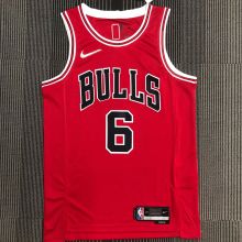 2022 Bulls CARUSO #6 Red 75 Years NBA Jerseys 75周年