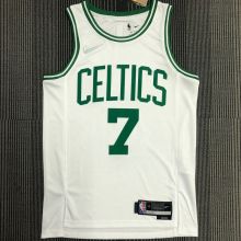 2022 Celtics BROWN #7 White 75 Years NBA Jerseys  75周年