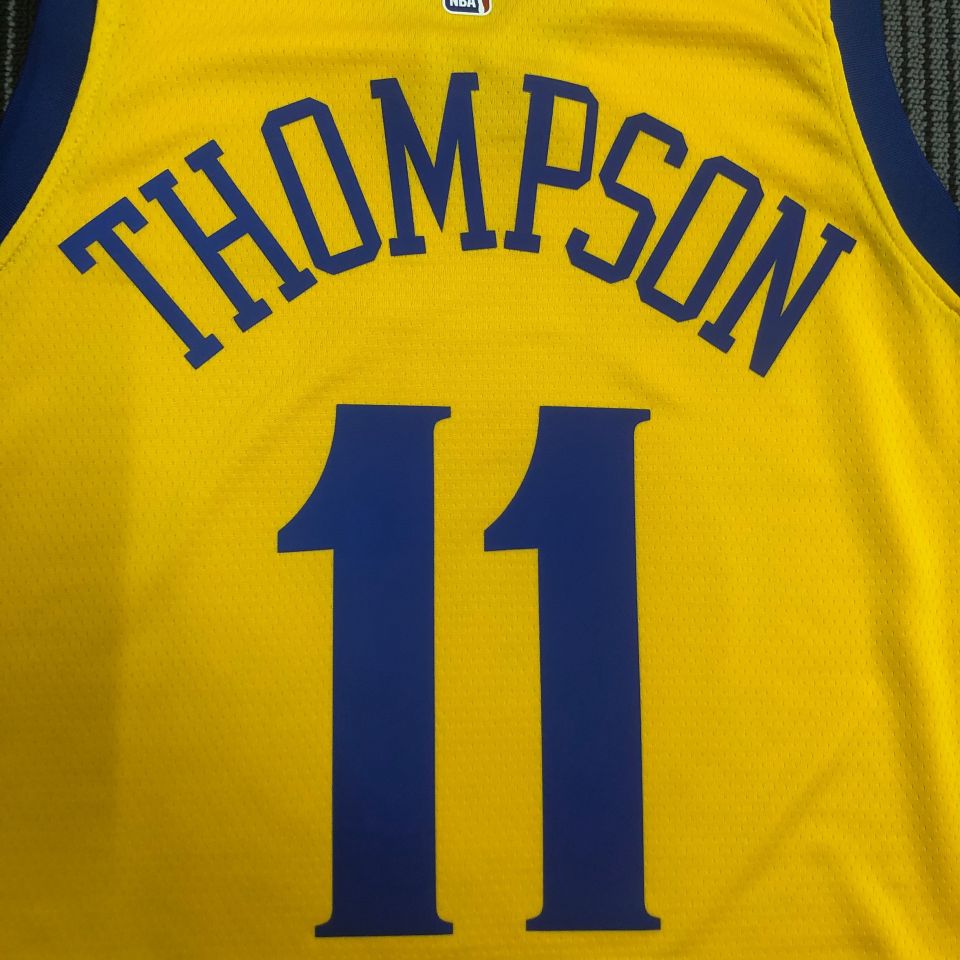 2018 HOMPSON #11 Golden State Warriors Grey NBA Jersey - Kitsociety