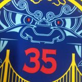 2018 Warriors DURANT #35 The Bay NBA Jerseys Hot Pressed