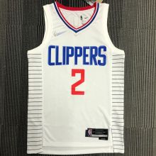 2022 Clippers LEONARD #2 White 75 Years NBA Jerseys 75周年