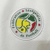 2002 Senegal Away White Retro Soccer Jersey