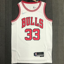 2022 Bulls PIPPEN #33 White 75 Years NBA Jerseys 75周年