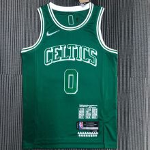 2022 Celtics TATUM #0 Green City Edition 75 Years NBA Jerseys 75周年