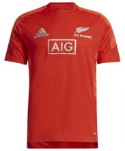 2021/22 All Blacks Red Rugby Shirt 全黑