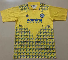 1992/93 Leeds United Away Yellow Retro Soccer Jersey
