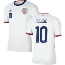 PULISIC #10 US 1:1 Home White Fans Jersey 2021
