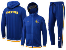 2022  Warriors Blue Hoody Zipper Jacket Tracksuit（勇士）