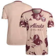 2022 Portland Timbers Away Pink Heritage Rose Fans Jersey