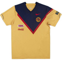 2005/06 Club America Home Yellow Retro Soccer Jersey