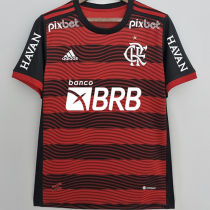 2022/23 Flamengo 1:1 Home Fans Soccer Jersey (All Sponsor 全广告)