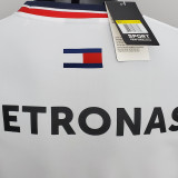 2022 Mercedes AMG Petronas F1 White Long Sleeve Team T-Shirt