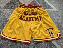 Lakers Kobe High school edition Yellow Four Bags NBA Pants