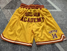Lakers Kobe High school edition Yellow Four Bags NBA Pants