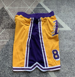 Lakers Kobe Yellow Four Bags NBA Pants